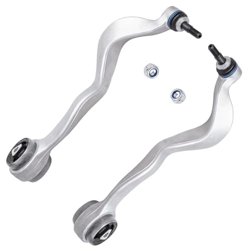 Image of Detroit Axle - 8pc Front Suspension Kit for 2002-2005 BMW 745Li 745i 2003-2008 760Li 2004-2006 760i, 4 Lower Forward and Rearward Control Arms with Ball Joint 2 Sway Bars 2 Outer Tie Rods Replacement
