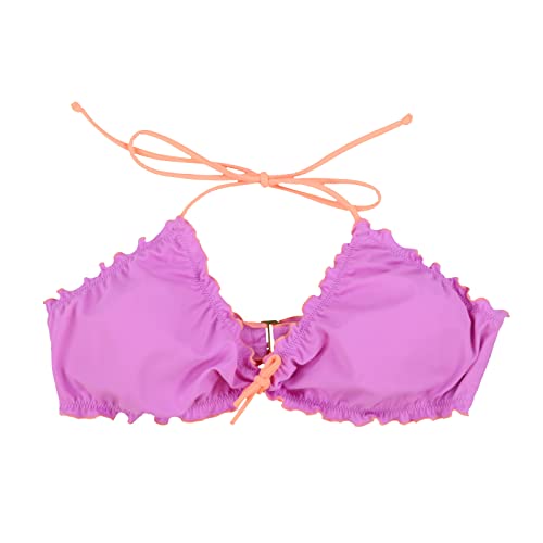 Victoria's Secret Swim Top Wireless Ruffle Trim (S, Purple)