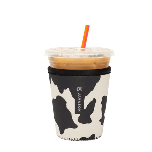 Sok It Java Sok Iced Coffee & Cold Soda Insulated Neoprene Cup Sleeve (Cow Print, S/M/L 3-Pack) - 2