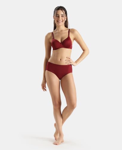 Image of Jockey 1802 Women High Coverage Micro Modal Elastane Stretch Hipster