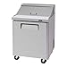 28" 8 Pan Sandwich Salad Prep Cooler Cold Air Compartment
