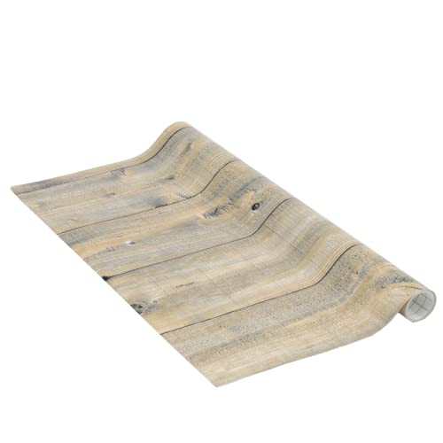 Venilia Pellicola adesiva, Pavimenti in legno rustico marrone, 67,5cm x 1,5m, Spessore 95μ, Pellicola autoadesiva per mobili o cucina, carta da parati, PVC senza ftalati, Prodotto in UE
