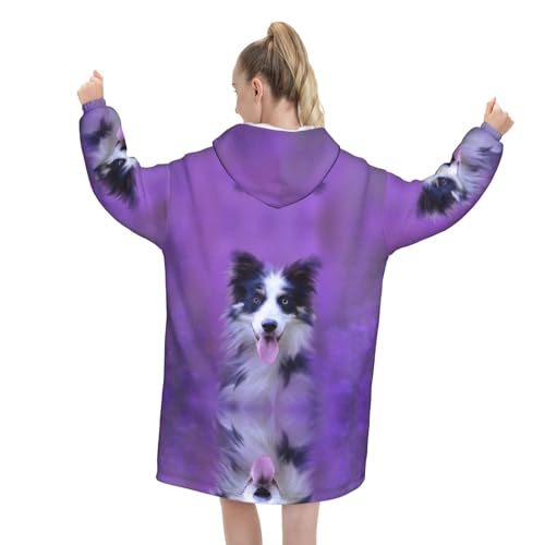 Couverture oversize Border Collie pour vos soirées cocooning - 6