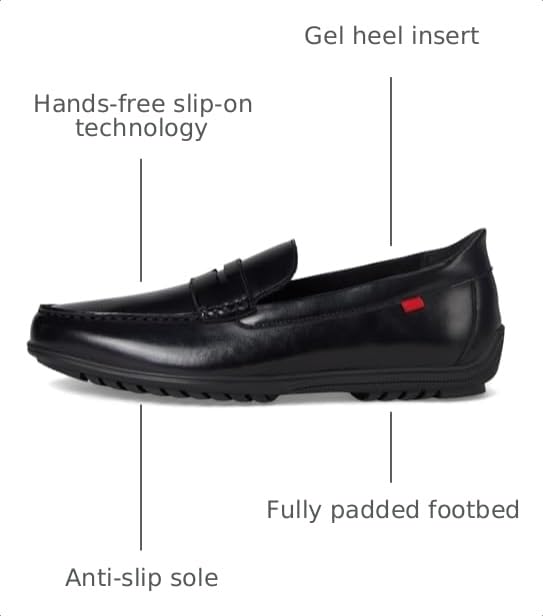 Image of Marc Joseph New York Men's Casual Hands Free Slip on Penny Loafers