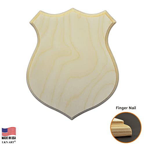 Unfinished Wood Sign Or Plaque (1/2" Thick, W/Finger Nail Edge) Available In A Variety Of Shapes And Sizes (Police Badge, Large 12" (Sold Individually)) #TOP1