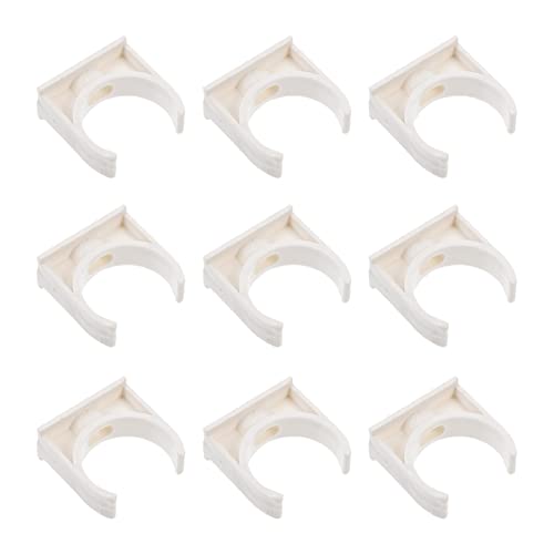 Mipcase 50Pcs PVC Water Pipe Clamps U Shaped Hose Fixing Buckle for Tubing Durable Water Clips for Organizing and Supporting Hoses Plumbing Applications