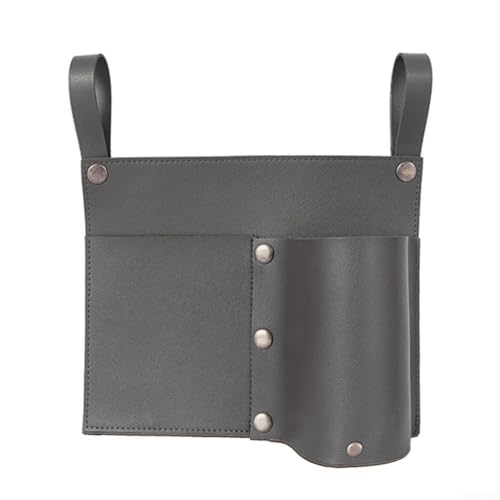 Zoegneer Campingstühle, Schreibtisch-Hänge-Aufbewahrungstaschen, Klapptisch, seitliche Hängetasche, tragbare Armlehnen-Hängetasche für Outdoor-Camping (grau)