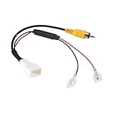 サムコス RCA バックカメラ 変換 アダプター 4ピン バックカメラを社外ナビへ接続 互換トヨタ/ダイハツ/イクリプス用代替品