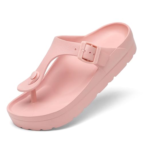 Image of TIKVAW Women's Platform & Wedge Sandals with Arch Support for Woman Slides Comfort Lightweight Outdoor Slippers Ultra Cushion