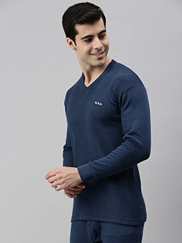 Image of Blaze Men's V Neck Full Sleeves Premium Thermal Top