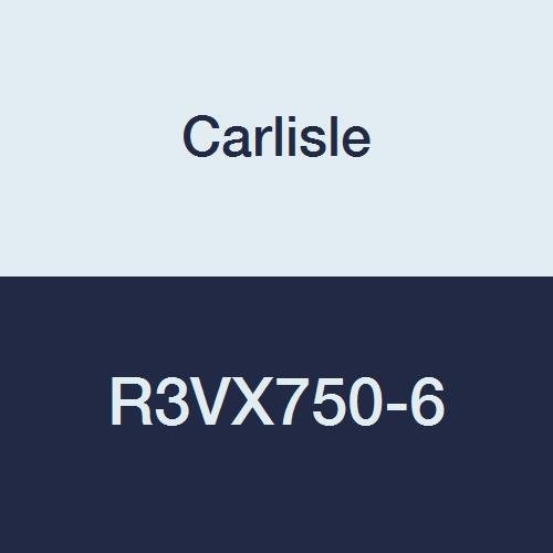 CARLISLE R3VX750-6 Rubber Power-Wedge Cog-Band Banded Belt, 6 Bands, 3/8