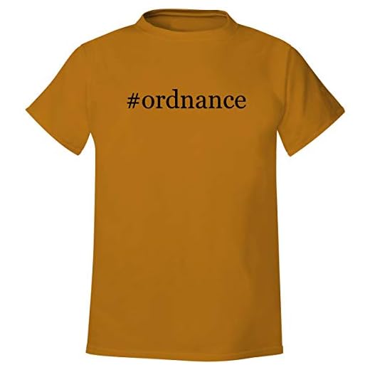 #ordnance - Men's Hashtag Soft & Comfortable T-Shirt, Gold, Medium