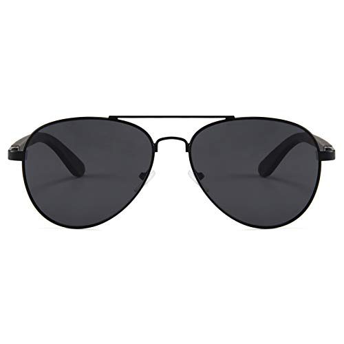 Wood Polarized Sunglasses for Men and Women - Bamboo and Wooden Sunglasses - UV Protected Aviators2