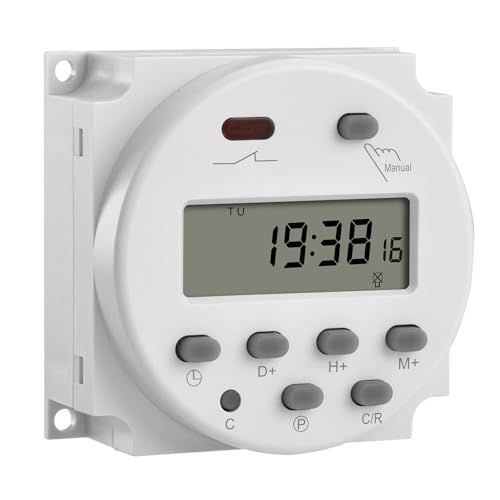 Heschen CN101A Zeitschaltuhr, Digital, LCD, ganze Woche programmierbar, Gleichstrom 24 V, 16 A, SPST
