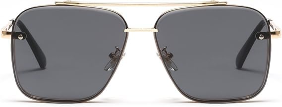 Image of Desire Rocky Square Sunglass for Men Yash, KGF Chapter Sunglasses 100% UV Protection Goggle Alloy Frame Medium Size Frame