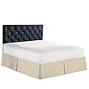 Elegant Comfort 1500 Premier Wrinkle Fade Resistant Hotel Quality Bed SkirtDust Ruffle Pleated Tailored 14inch Drop King Cream