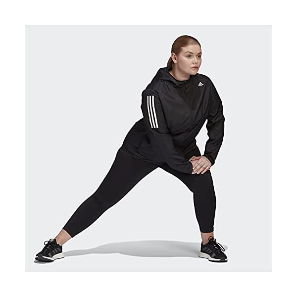 adidas-Womens-Own-The-Run-Hooded-Jacket adidas Women's Own The Run Hooded Jacket, Black, X-Large