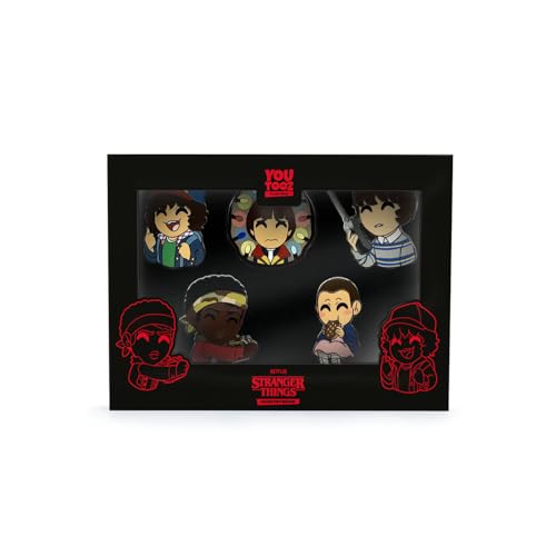 Image of Youtooz Stranger Things 5 Pin Set, Official Licensed Collectors Pin Box by Youtooz Stranger Things Collection