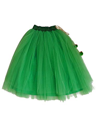 Image of A.T.U.N Girl's Synthetic Lehenga Choli (GLHG LKM GRN Multi-Green 4-5 Years)