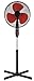 Team Kalorik TKG VT 1044 RD - Ventilador de pie (3 velocidades, 50 W), color rojo y negro