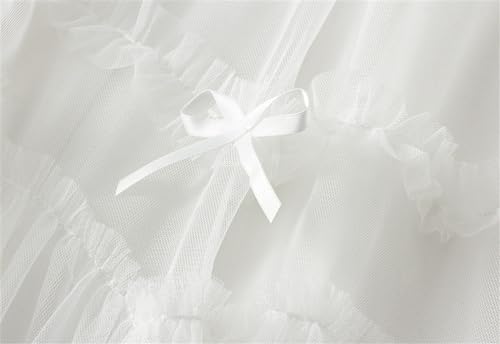 Women's Pleated Tulle Skirt High Waist 3 Layers Tutu Skirt Cute Flowy A-Line Party Skirt4