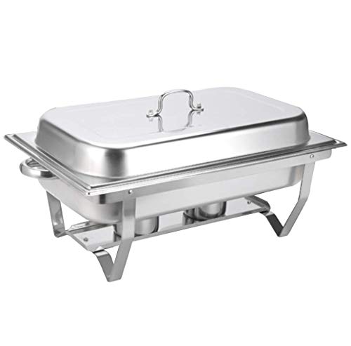 HSBAIS Speisenwärmer Buffetwärmer, 9,5 Qt Rechteckig Wärmebehälter Edelstahl Chafing Dish für Buffets, Caterer, Empfänge…