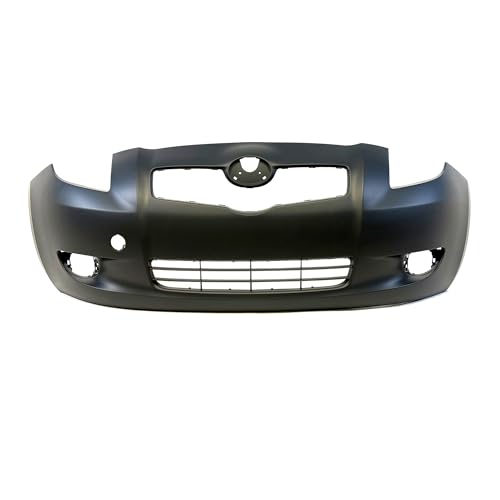 Image of FitParts Compatible with Toyota Yaris 2006-2008 Front Bumper Cover | Primed, With Fog Light Holes, Hatchback, Ready to Paint, OEM 5211952925, TO1000325