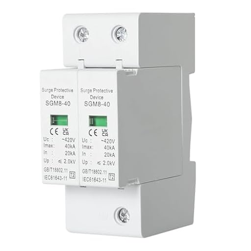 DEWIN Protectores de Sobretensión,2P 40KA 420VAC Protector de Sobretensiones Protector de Bajo Voltaje Pararrayos de Bajo Voltaje | Ya disponible en tu tienda friki favorita! En mundofriki.es!