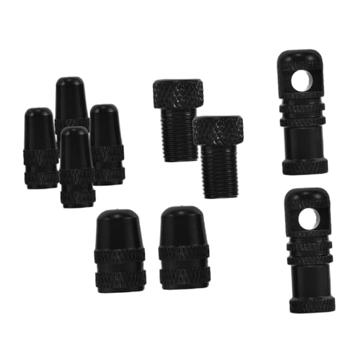 Cubierta de válvula de neumático aluminio adaptador francés a americano 10 uds miniatura 1