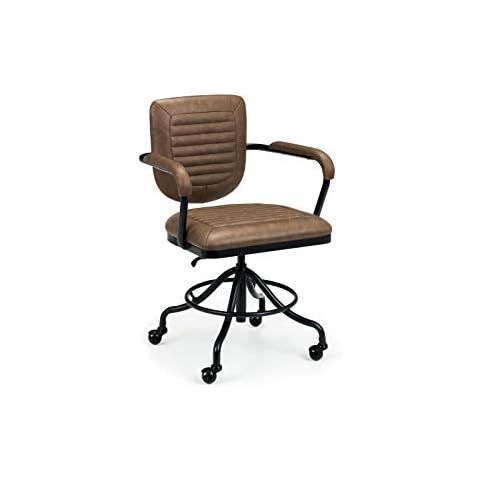 Julian Bowen Gehry Upholstered Office Chair, Brown Cover