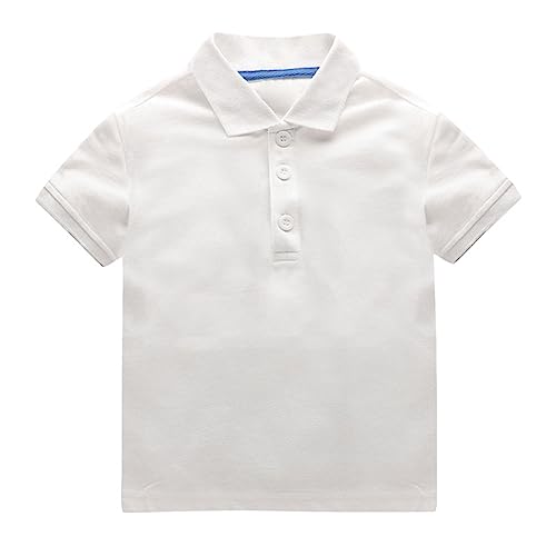 The 𝐂hildren's 𝐏lace Kids Baby Boys and Toddler Uniform Boys Short Sleeve Pique Polo T-Shirt Tops Summer Clothes