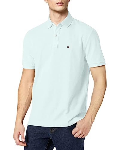 Image of Tommy Hilfiger Men's Short Sleeve Cotton Pique Polo Shirt in Classic Fit