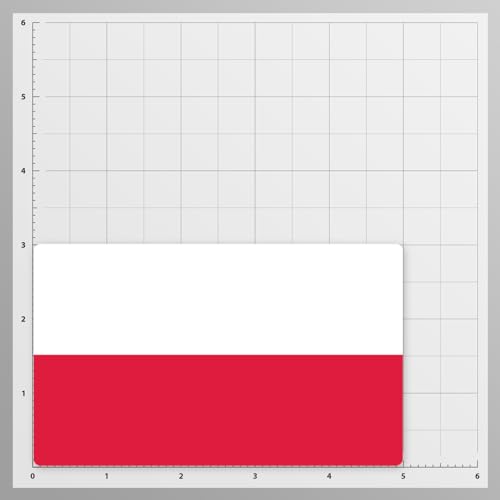 Image of World Country Flag Decal Stickers - Two Pack - for Cars Windows Bumpers Laptops Tablets Tumblers Cups Walls (Poland)