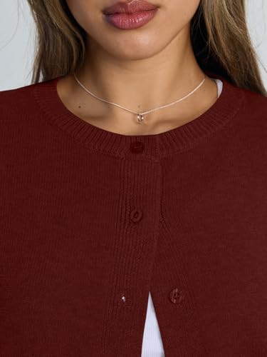 Image of Trendy Queen Cropped Cardigan Sweaters for Women Lightweight Y2k Fall Outfits Spring Fashion Clothes 2026