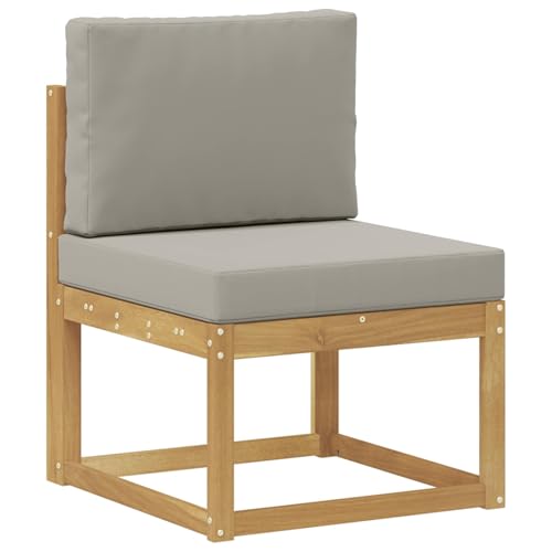 Muebles de jardín de diseño modular con sofá moderno de 5 piezas gris 6