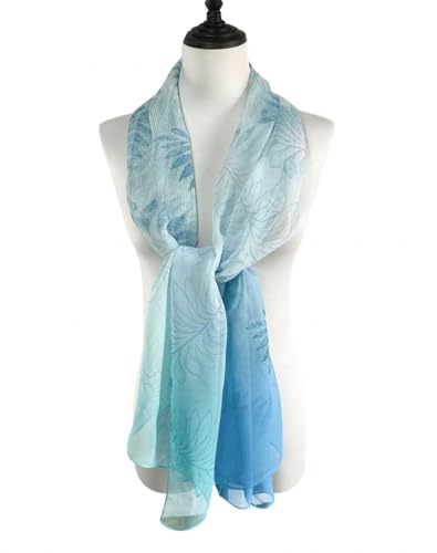 Image of Acotavie Scarfs for Women Lightweight Fashion Scarves Print Floral Pattern Scarf Shawl Wraps