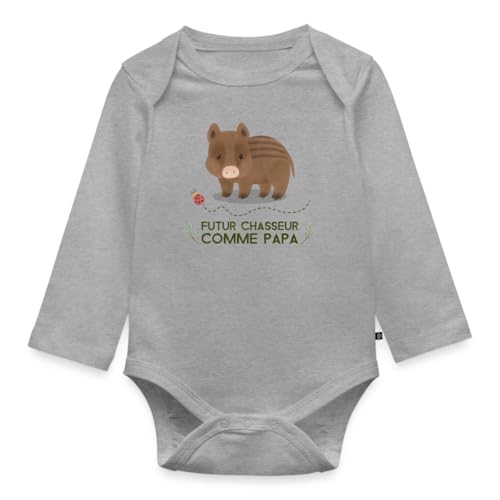Body bébé bio chasseur comme papa pour un dimanche en famille rigolo