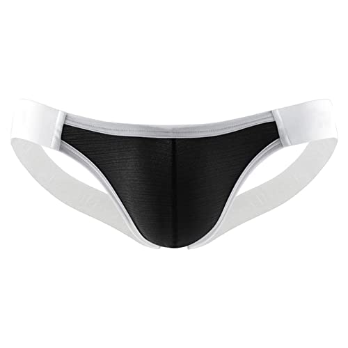JEsilunmaMY Mens Stretch Underwear Low Rise U Convex Pouch Panties Bikini Briefs Back Open Breathable Lingerie Underpants