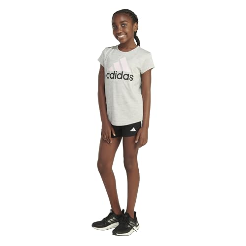 Image of adidas Girls' Short Sleeve Scoop Neck Tee T-Shirt