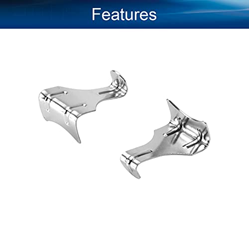 Image of Solid Moulding Picture Hooks Hangers Rail Hanging Hook Galvanized Finish 2.13 inchx1.14 inchx0.87 inch(L x W x H), Silver Tone 8pcs