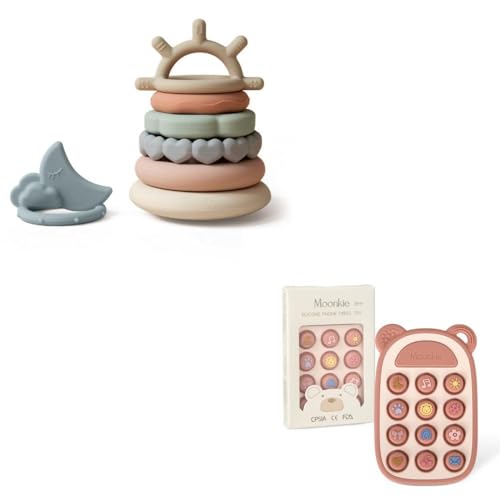 Coffret Jouets Bébé Moonkie : Le Cadeau Sensoriel Idéal pour l'Éveil et la Dentition