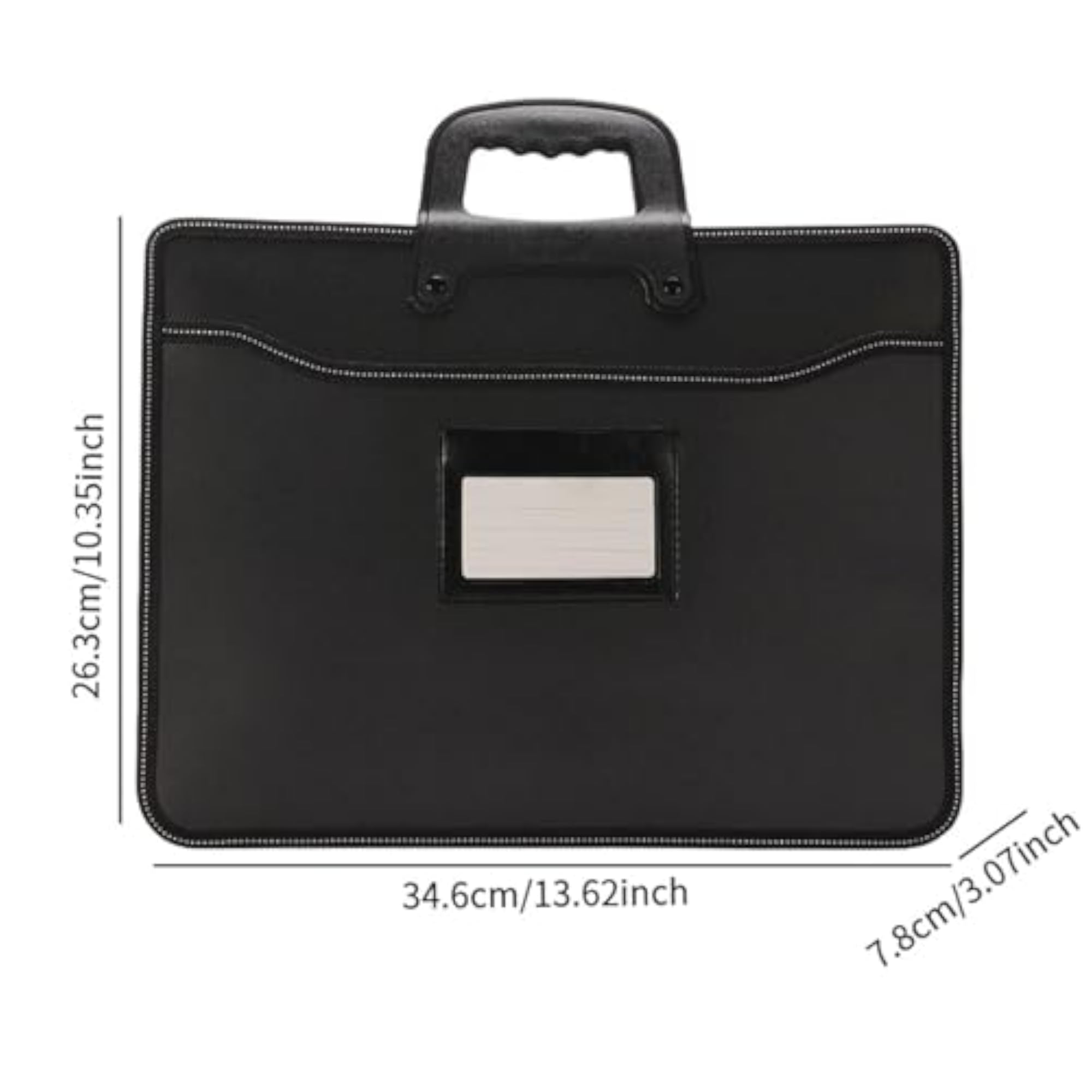 Business Briefcase with Zipper, Water Resistant