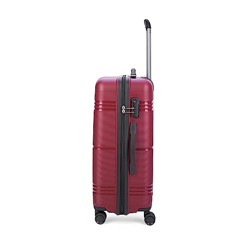 Skybags-Paratrip-Medium-Size-Hard-Luggage-67-cm-Polypropylene-Luggage-Trolley-with-8-Wheels-and-Anti-Theft-Zipper-Maroon-Unisex