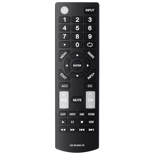Universal NS-RC4NA-18 Remote Control Replacement for All Insignia TVs, No Programming Required