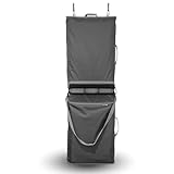 CleverMade Convertible Laundry Hamper Bag - Shadow Gray Stone holds 43L / 40 lbs 2 Compartments - Storage with Handles for Home Organization