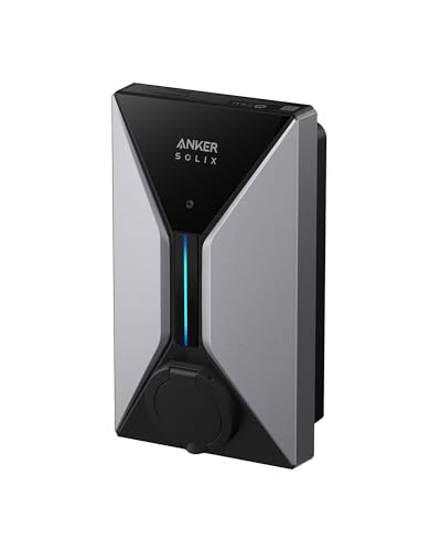 Anker SOLIX V1 Smartes Ladegerät für E-Autos 22kW Wallbox mit App WLAN & Bluetooth dreiphasig CEE 32A 400V mit Halterung kompatibel mit Allen Elektro- und Hybridautos mit Typ-2 Anschluss