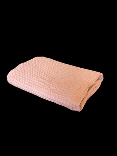 Image of Soft & Cozy Baby Waffle Blanket 43x40in Nursery Blankets for Boys Girls Swaddle Neutral Lightweight Baby and Toddler Throw Blanket recieving Blanket (Dusty Pink)