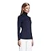 Lands' End Womens Long Sleeve Shaped LWCM Turtleneck Radiant Navy Petite Medium