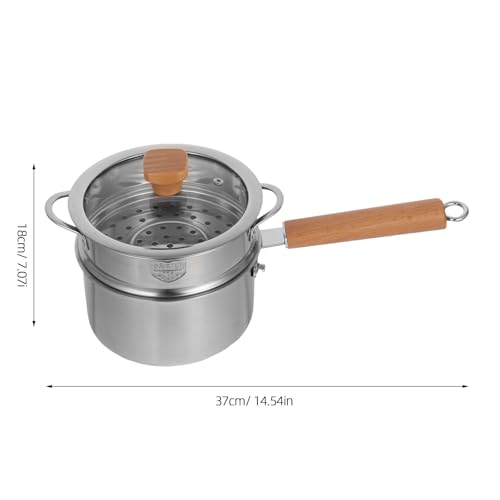 Cacerola pequeña para calentar leche de acero inoxidable compacta para comida de bebés 3