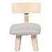 Cabilock Kids Stool Wooden Step Stool Bar Stool Wood Saddle Stool Toilet Potty Training Chair Furniture for Home Bathroom Kitchen